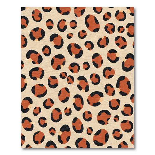 Terracotta Cheetah Spots Abstract Rug