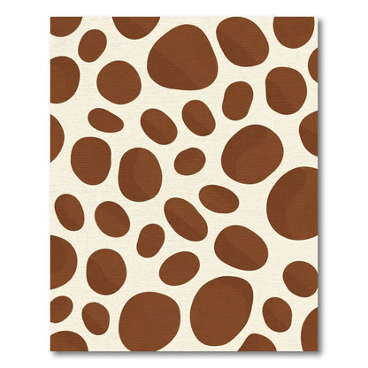 Brown Spots Cream Field Rug
