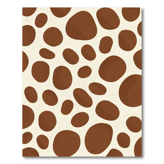 Brown Spots Cream Field Rug