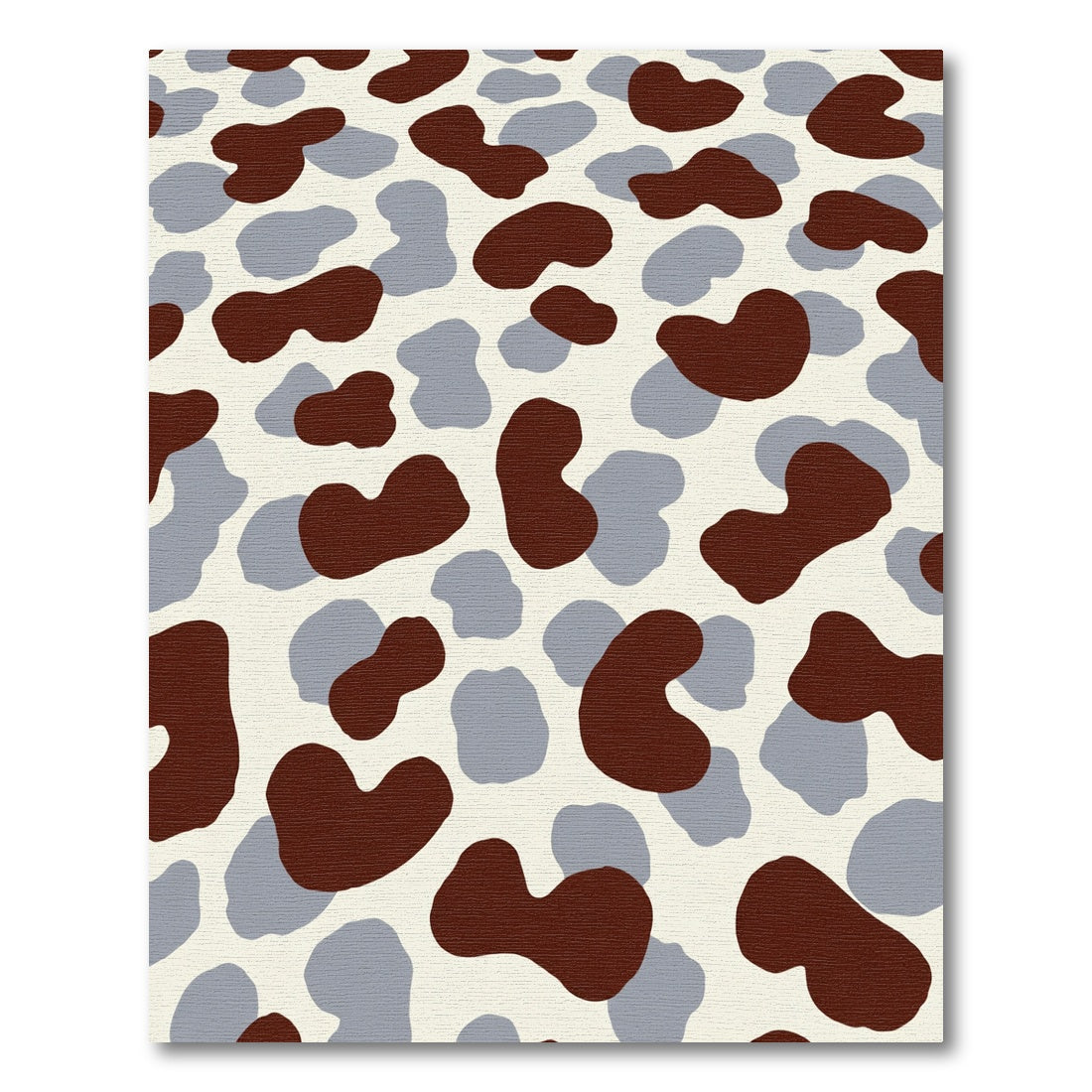 Brown Grey Blotchy Tonal Patchwork Rug
