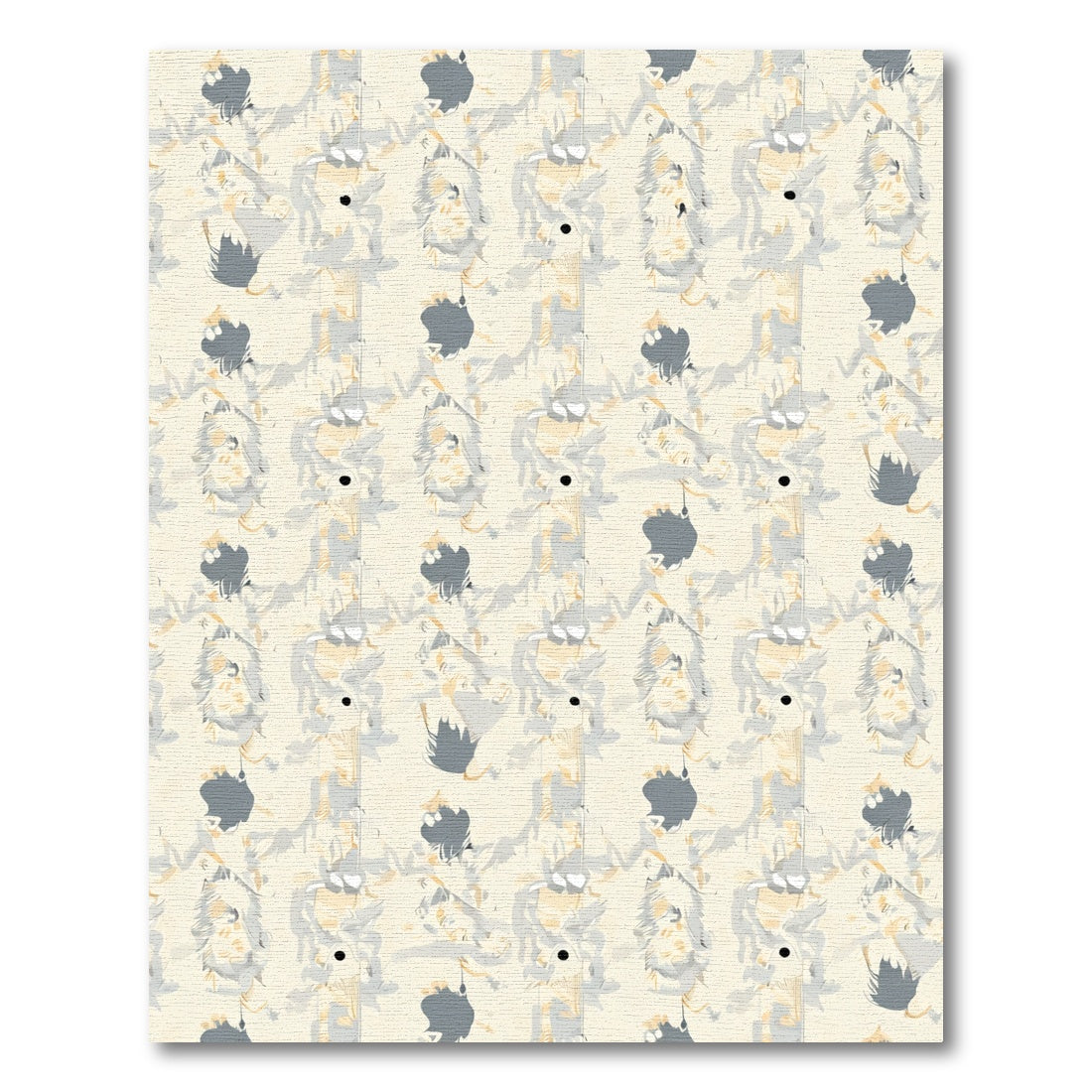 Pale Cream Abstract Vertical Brushstrokes Rug