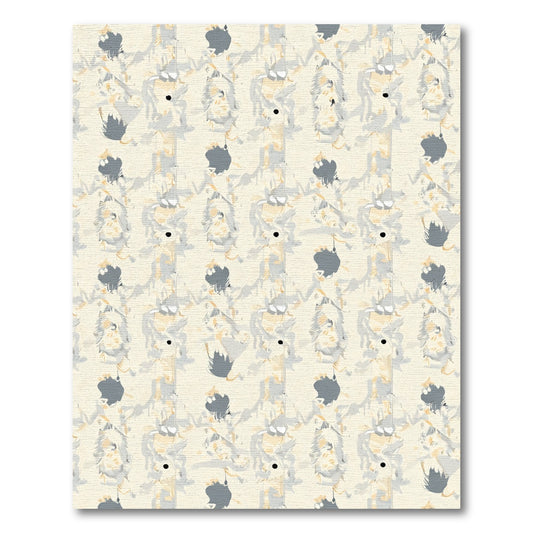 Pale Cream Abstract Vertical Brushstrokes Rug