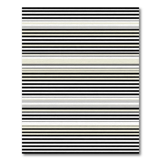 Neutral Tone Thin Stripe Rug