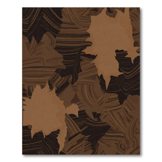 Earthy Tones Abstract Brushstroke Medley Rug