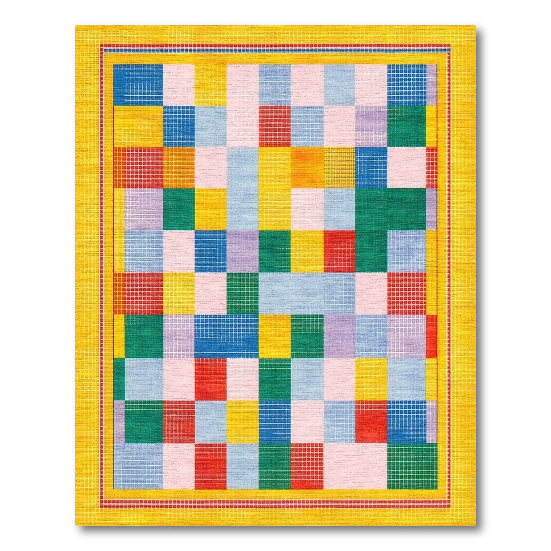 Vibrant Multi-Color Geometric No. 23 Area Rug