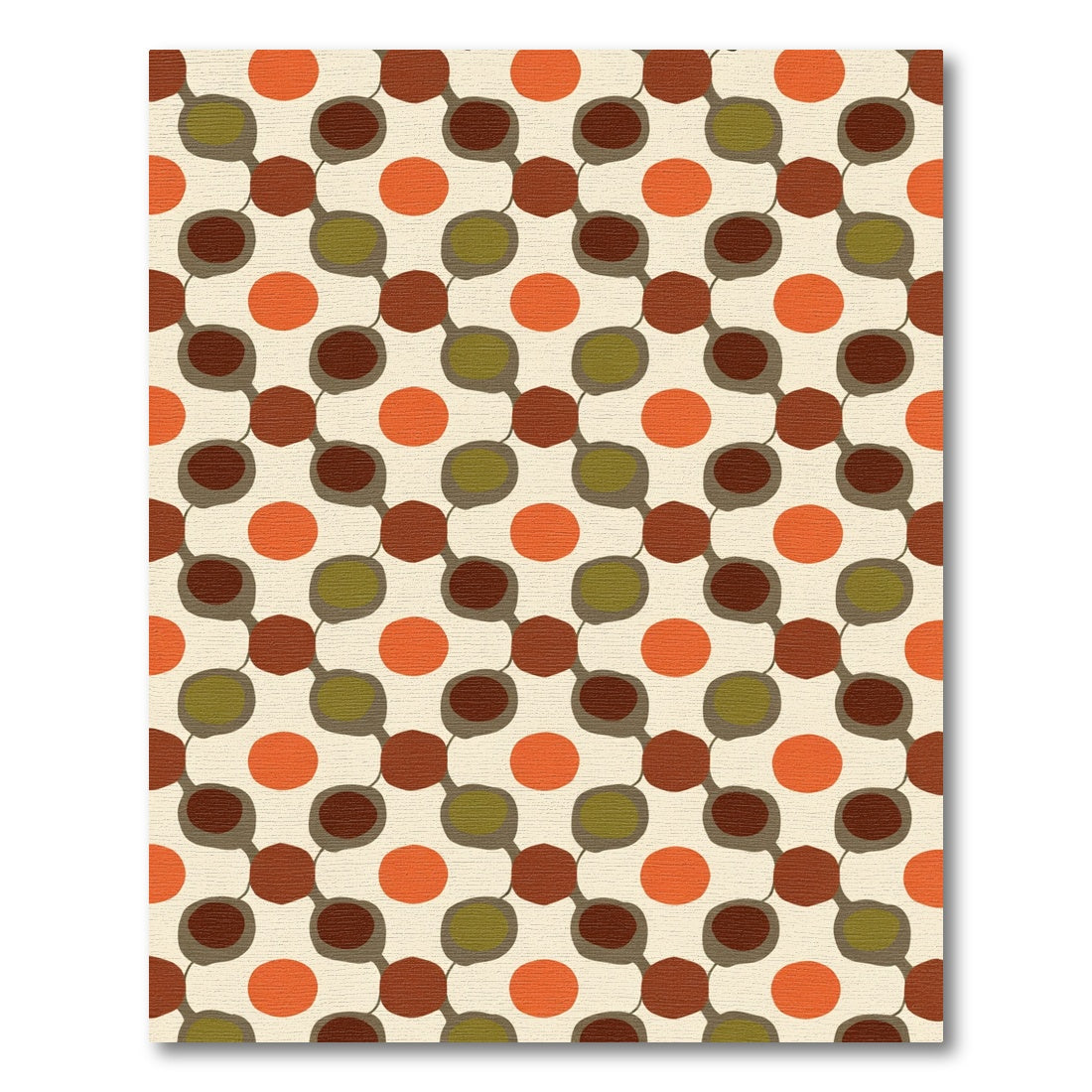 Mid Century Modern Dot Chain Rug