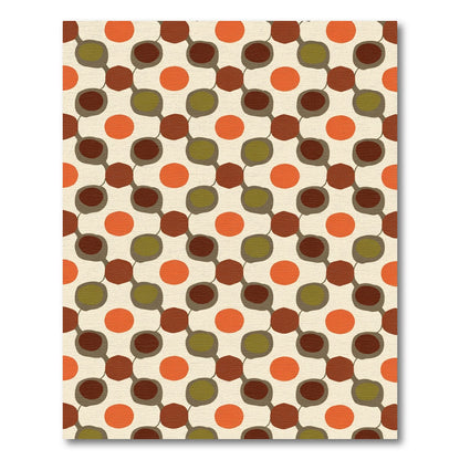 Mid Century Modern Dot Chain Rug