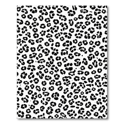 Black White Animal Print Spots Rug