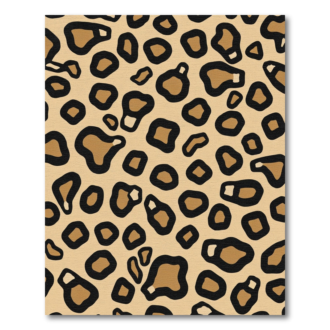 Bold Golden Leopard Spots Area Rug