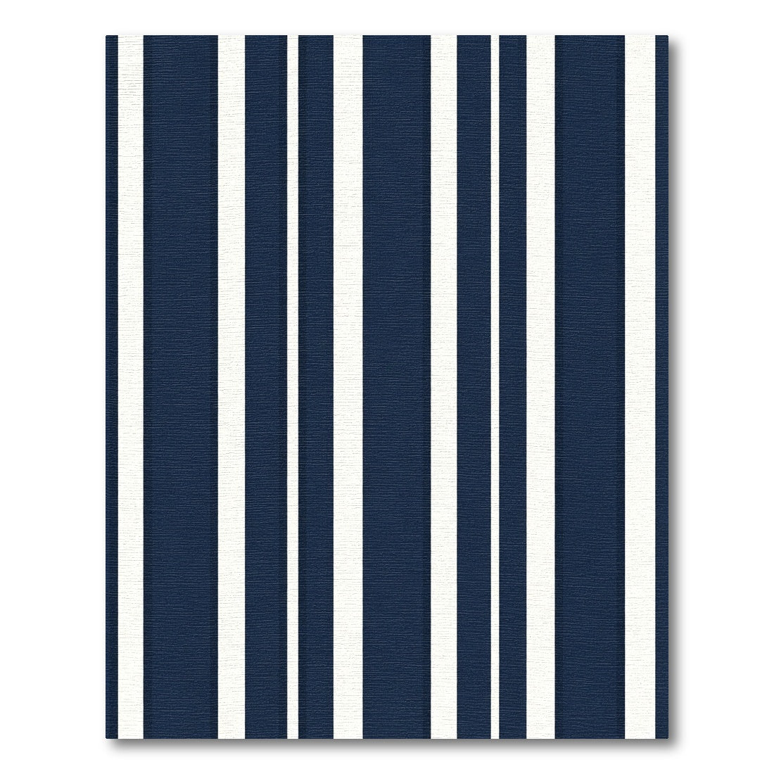 Navy White Vertical Stripe Rug