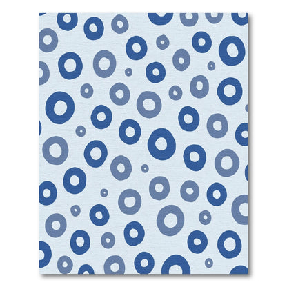 Blue Scattered Circles Rug