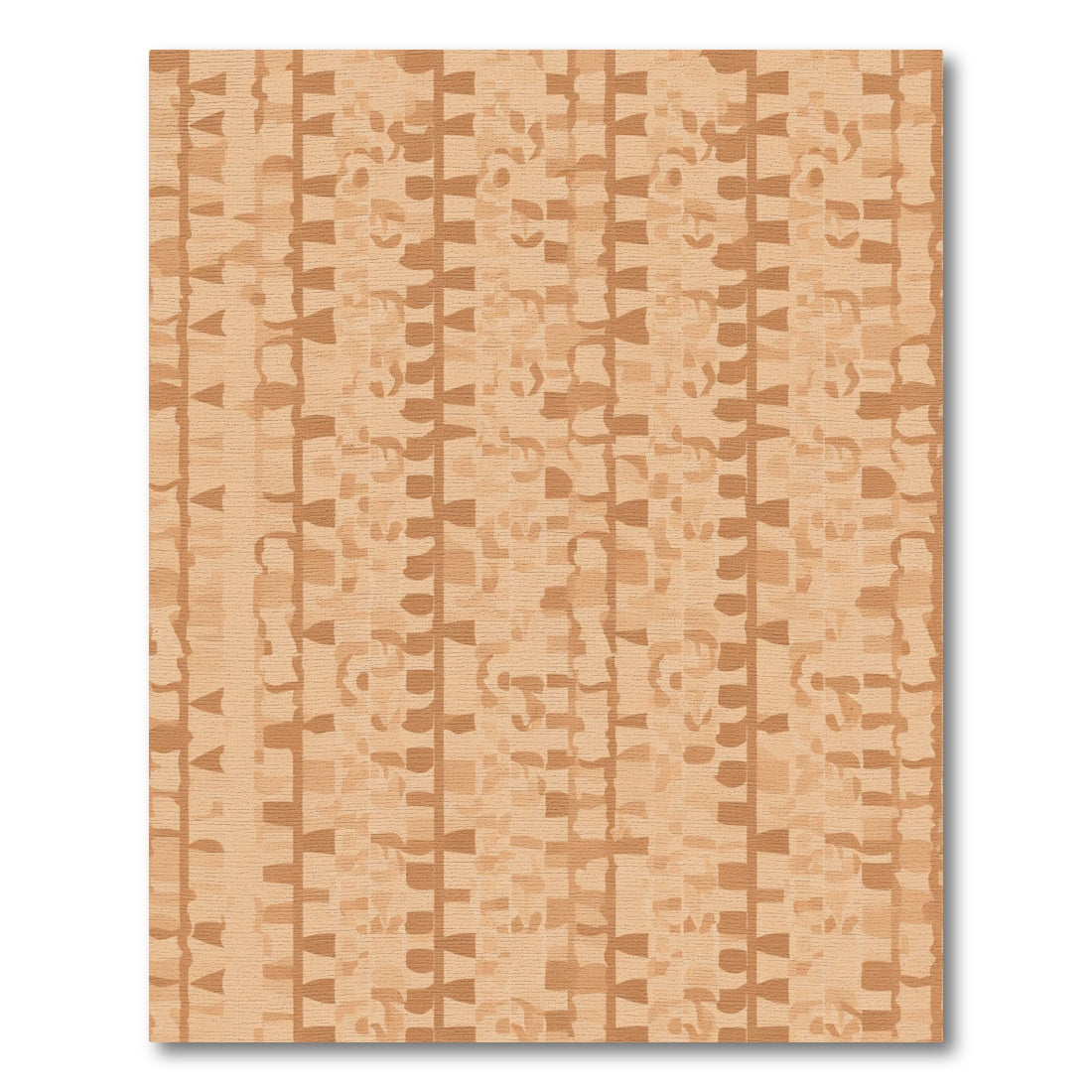 Earthy Tones Striped Abstract Blend Rug