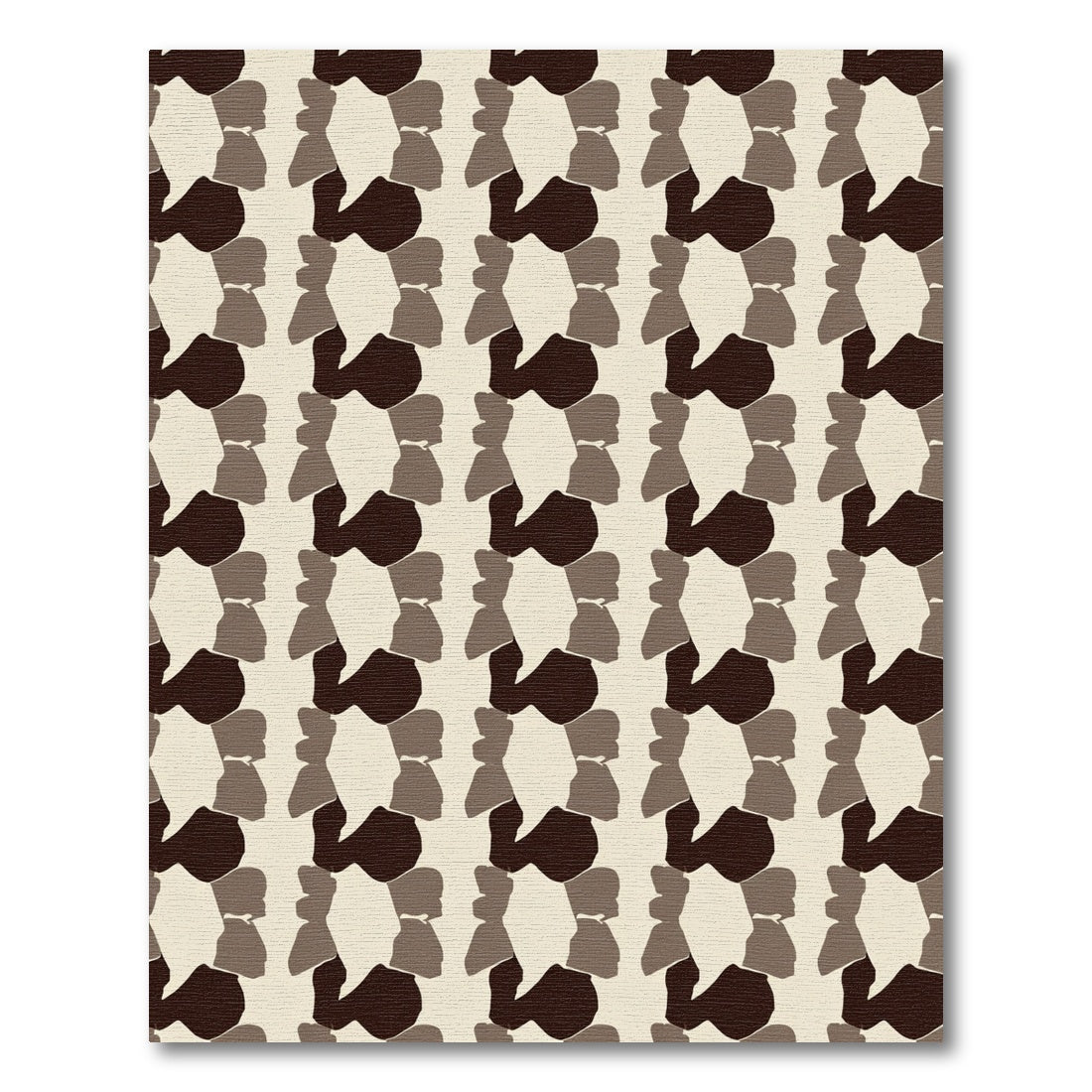Neutral Earthy Tone Organic Blocks Rug