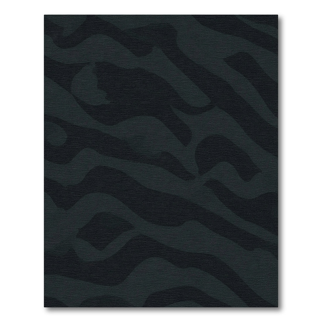 Dark Gray Abstract Zebra Stripes Rug