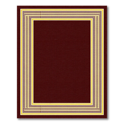 Red Traditional Persian Border Area Rug
