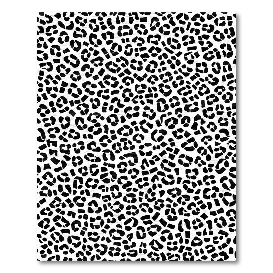 Monochromatic Leopard Spot Textured Rug