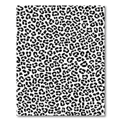Monochromatic Leopard Spot Textured Rug
