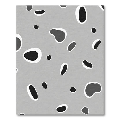 Grey And White Organic Spots Rug