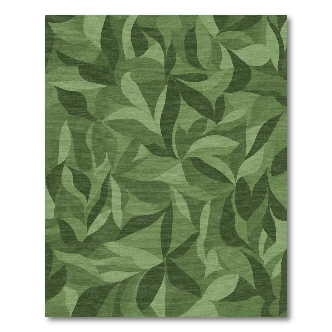 Shaded Forest Leaf Swirl Rug