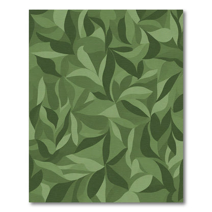Shaded Forest Leaf Swirl Rug