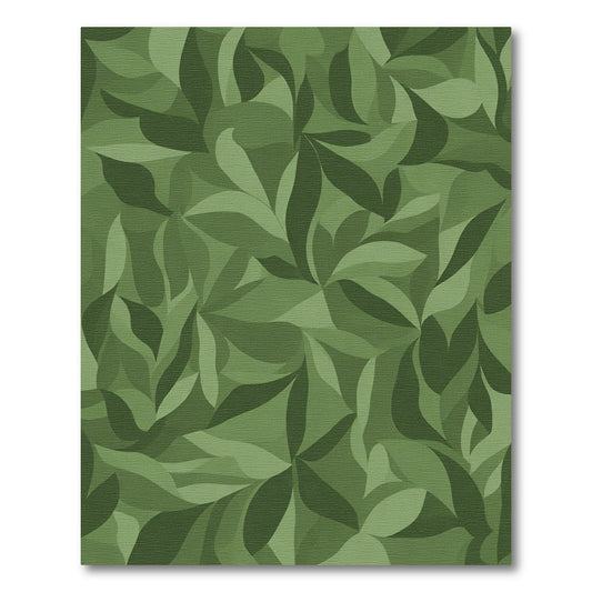 Shaded Forest Leaf Swirl Rug