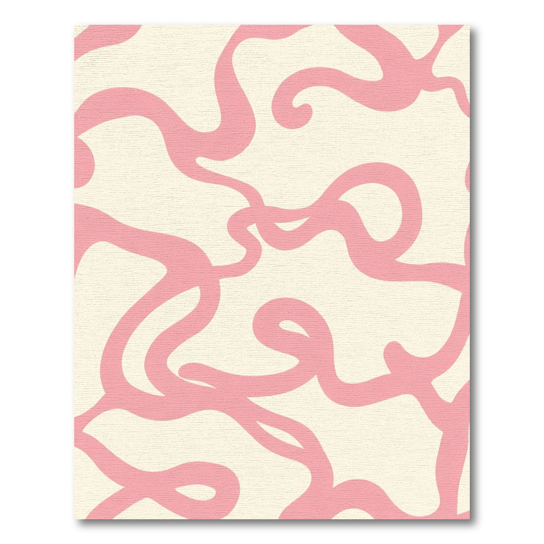 Blush Curve Organic Abstract Rug