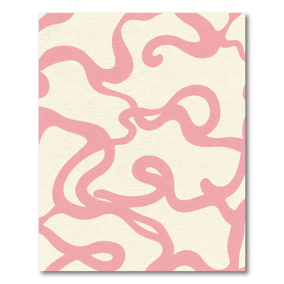 Blush Curve Organic Abstract Rug