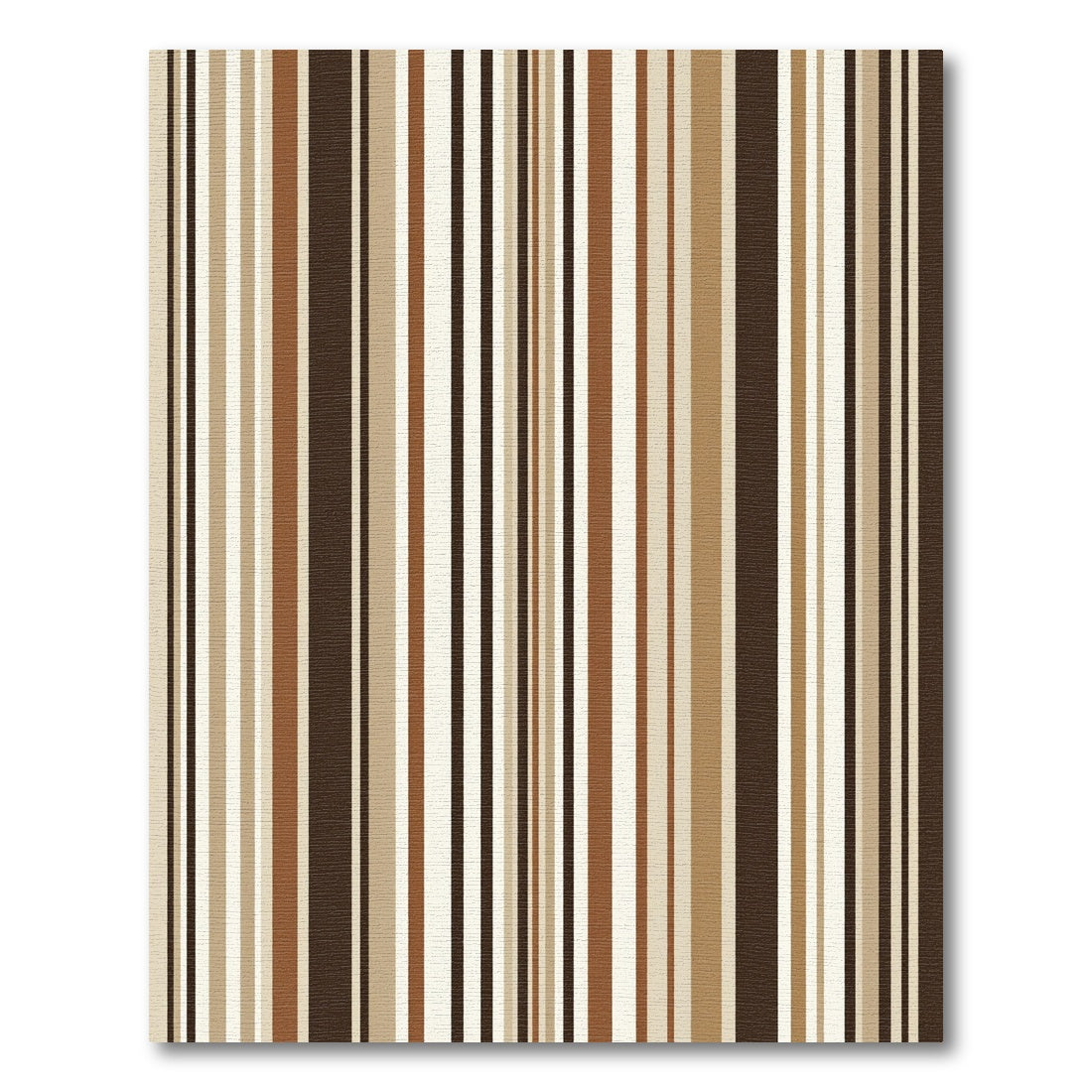 Rich Earth Tone Parallel Bands Rug