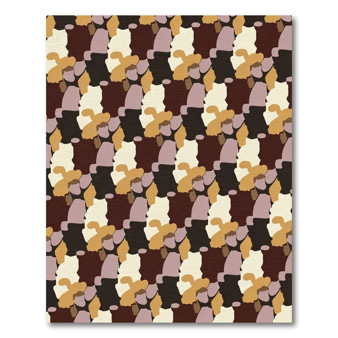 Earthy Tones Organic Abstract Blend Rug