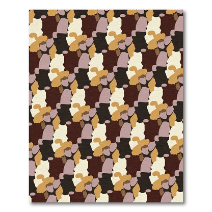 Earthy Tones Organic Abstract Blend Rug