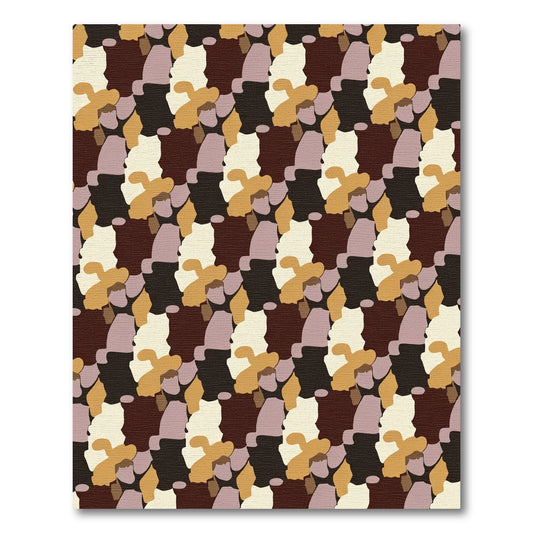 Earthy Tones Organic Abstract Blend Rug