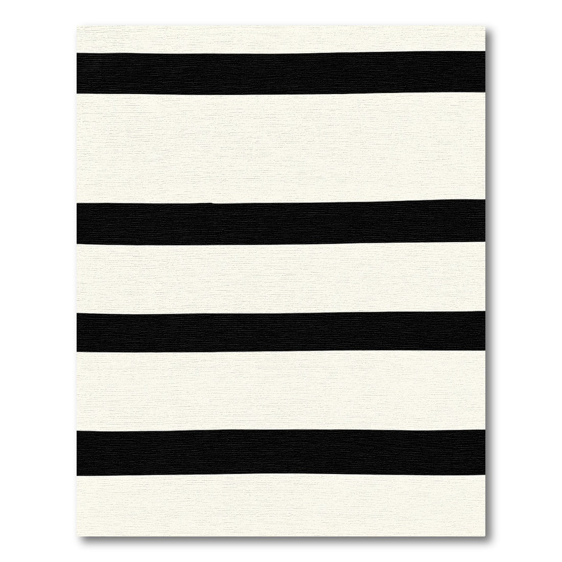 Modern Black and White Stripe Rug