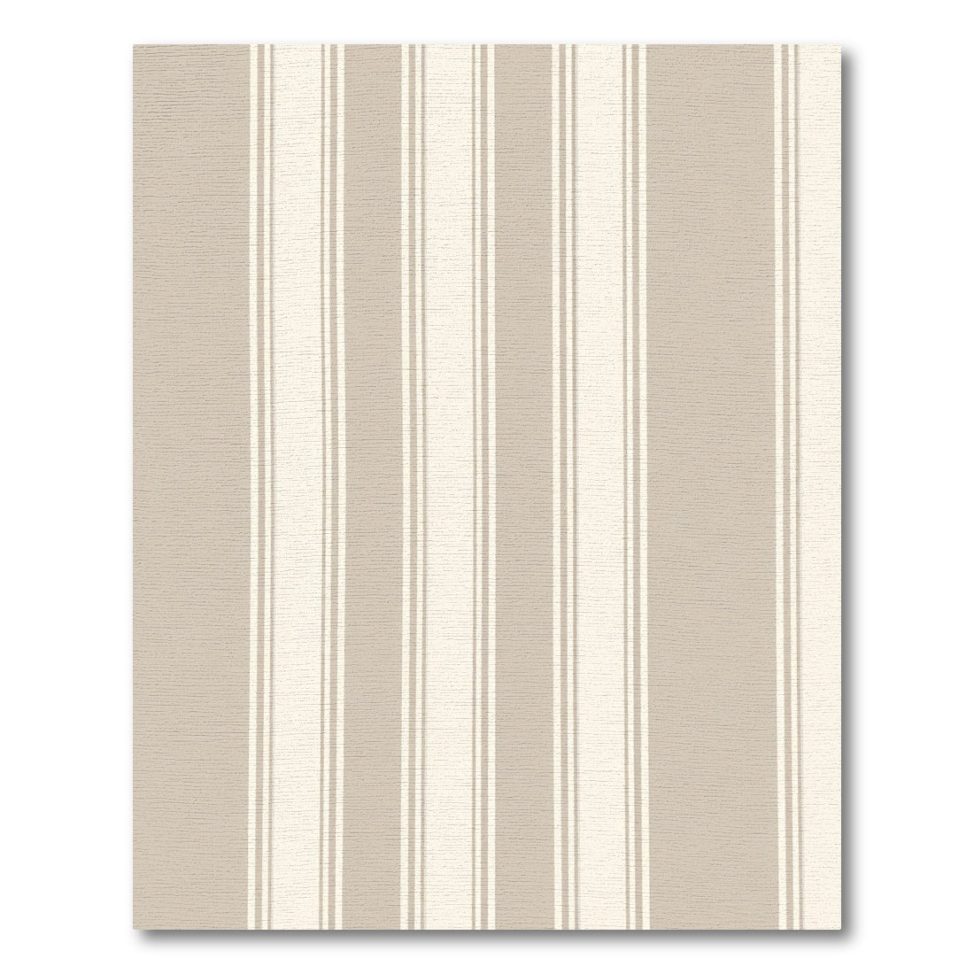 Neutral Beige Vertical Stripe Rug