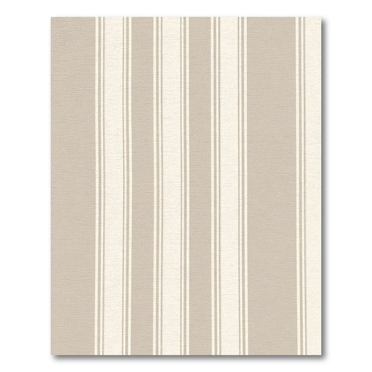 Neutral Beige Vertical Stripe Rug