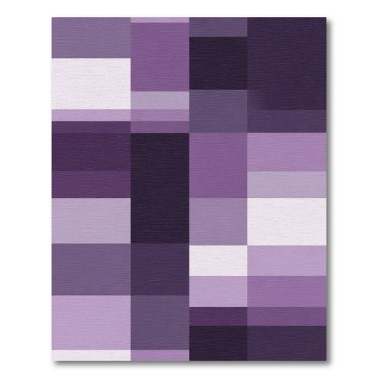 Amethyst Geometric Block Gradient Rug