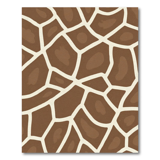 Brown White Giraffe Spots Rug