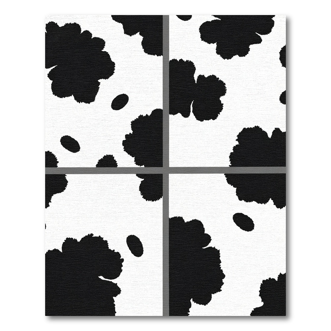 Cow Print Abstract Art Rug