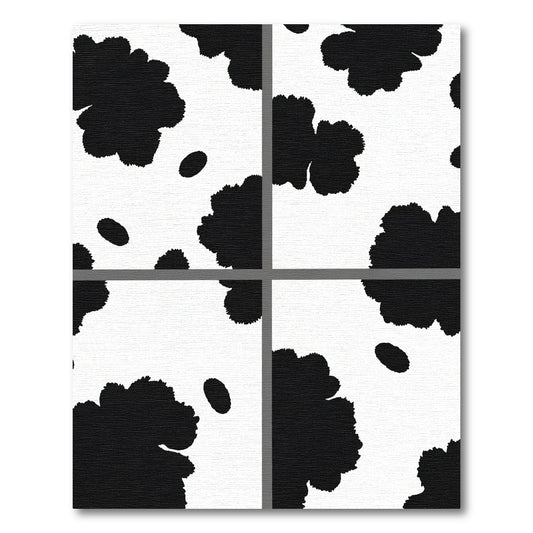 Cow Print Abstract Art Rug