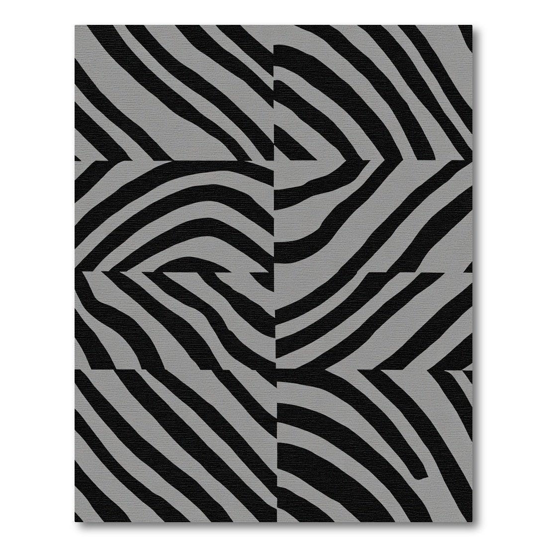 Monochrome Bold Animal Stripes Rug