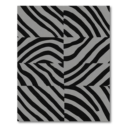 Monochrome Bold Animal Stripes Rug