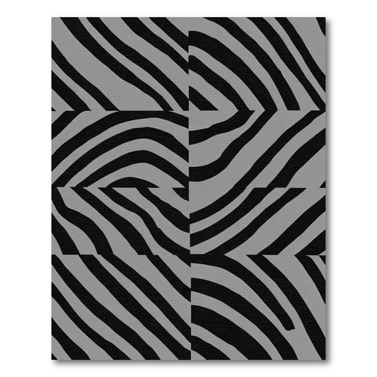 Monochrome Bold Animal Stripes Rug