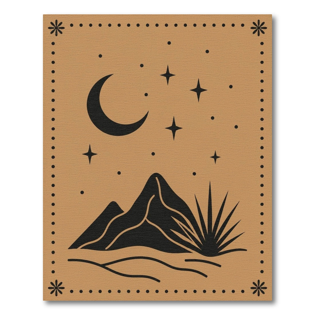 Southwestern Crescent Moon Area Rug