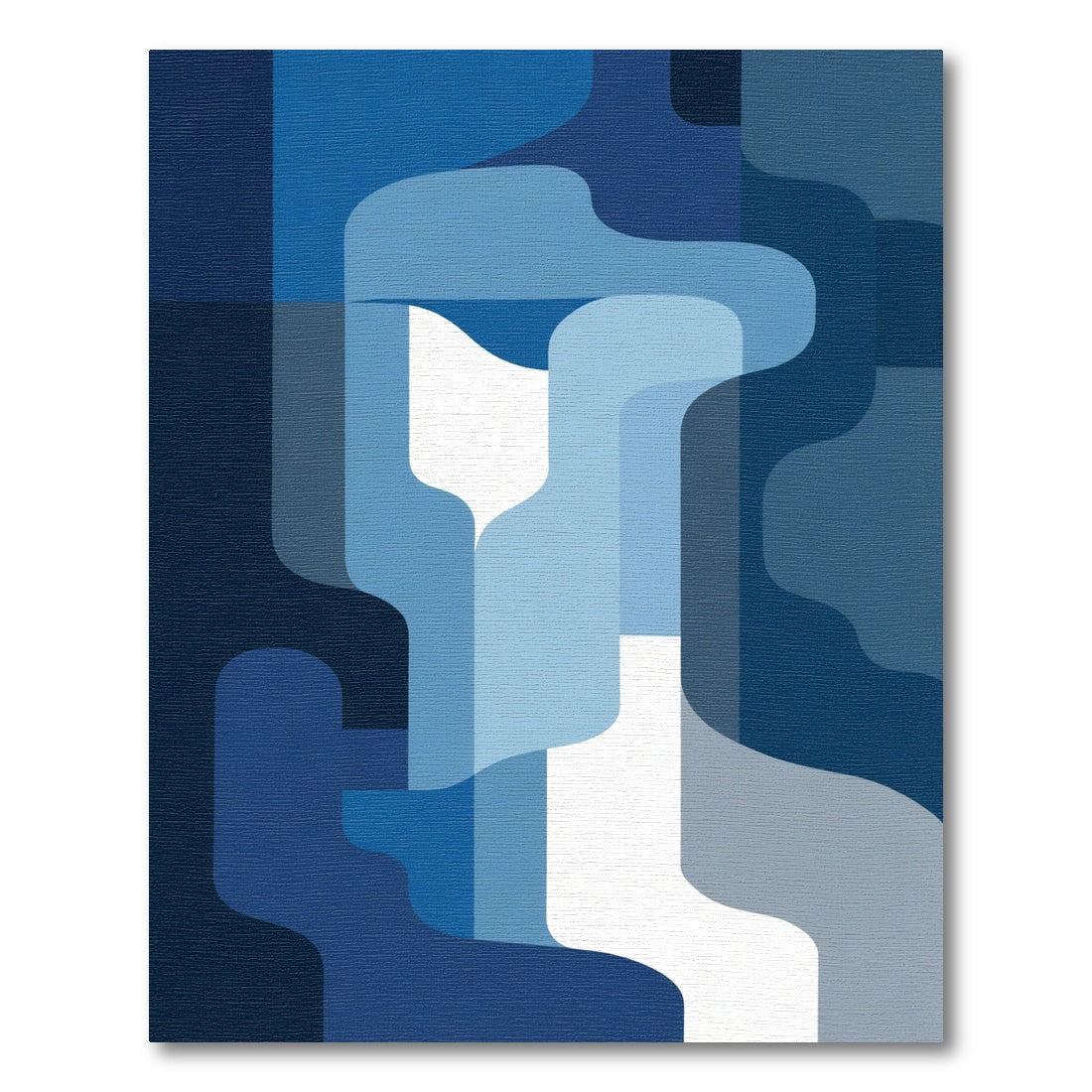 Abstract Ocean Gradient Curves Rug