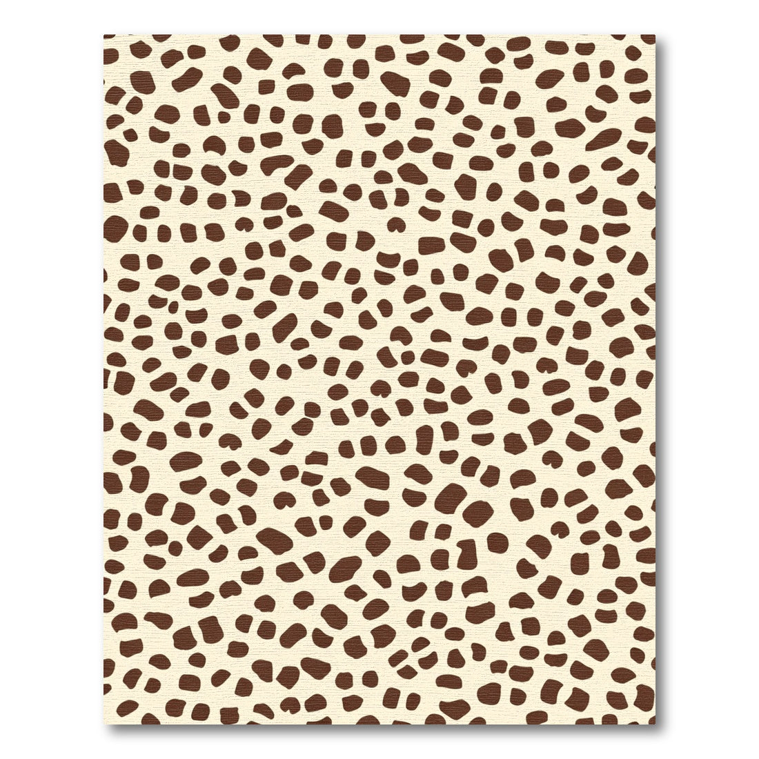 Brown Spots Abstract Cream Rug