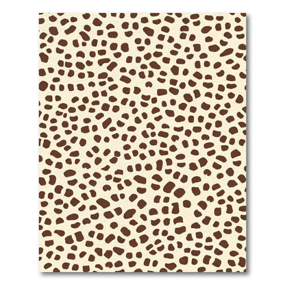 Brown Spots Abstract Cream Rug