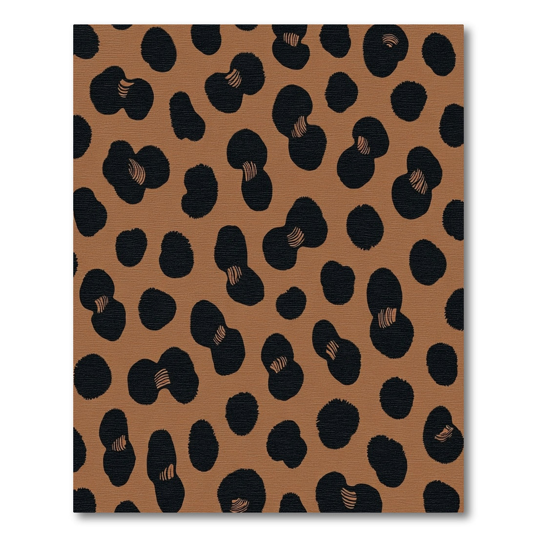 Brown Black Spotted Animal Skin Rug