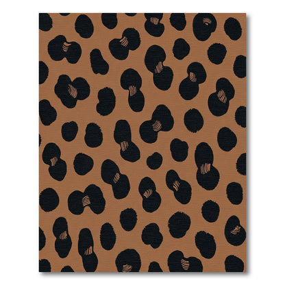 Brown Black Spotted Animal Skin Rug