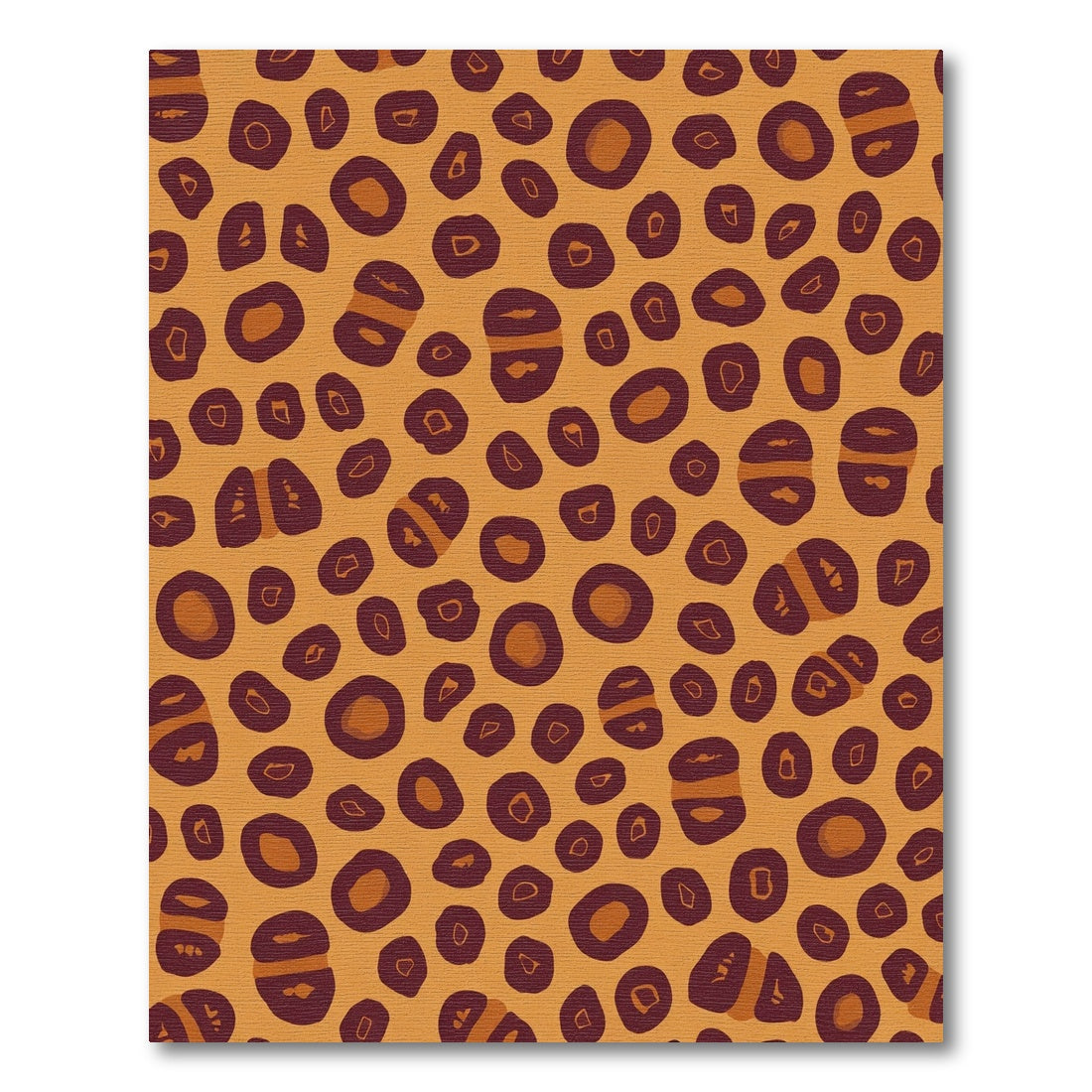 Golden Orange Spotted Spots Rug