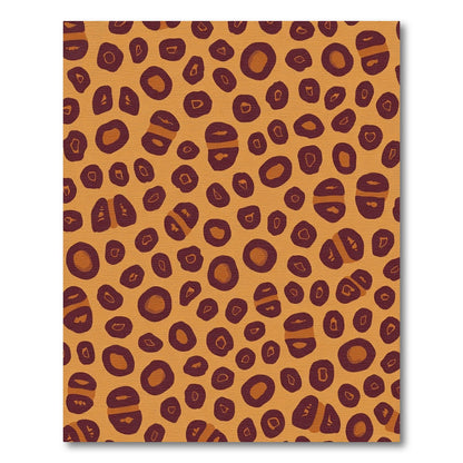 Golden Orange Spotted Spots Rug