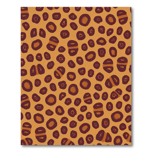 Golden Orange Spotted Spots Rug